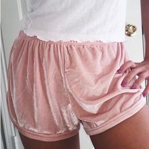 Brandy Melville Velvet Lisette shorts